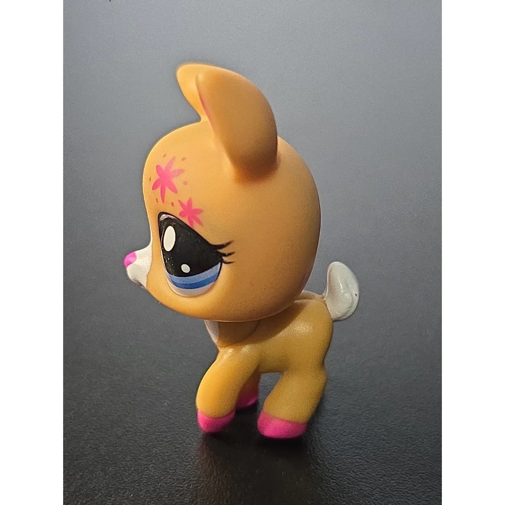Littlest Pet Shop G7 # 123 Advent Calendar 2024 Tan Brown Pink Deer